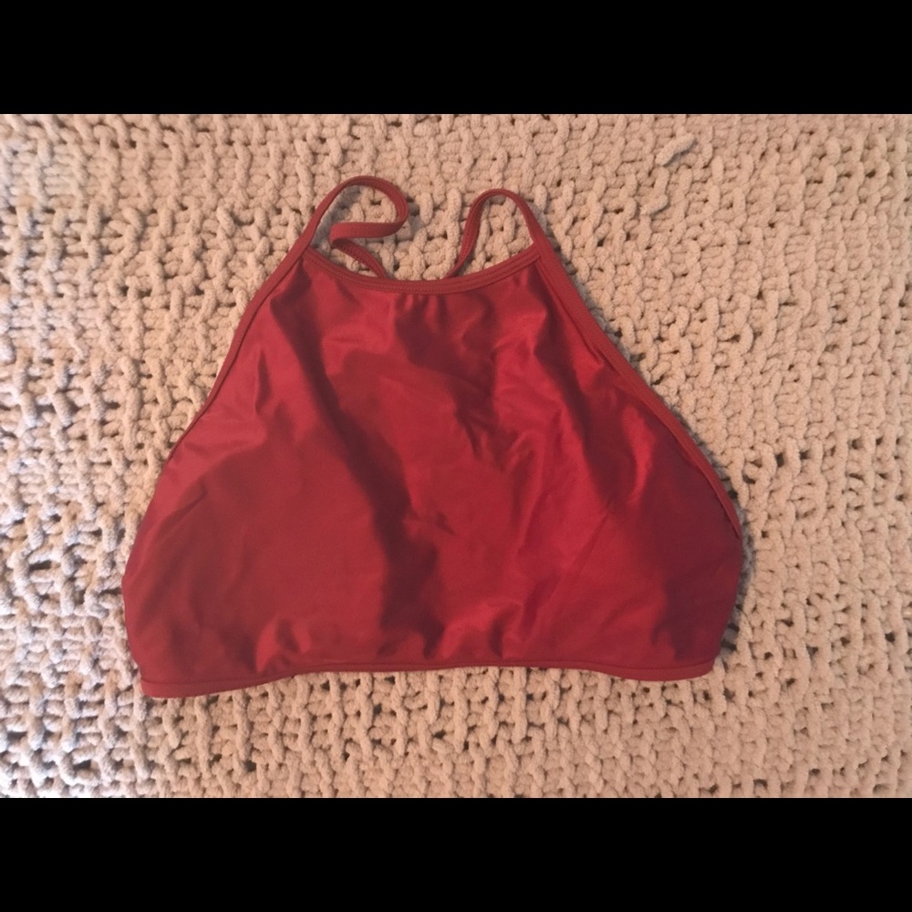 NWOT aerie high neck bathing suit top